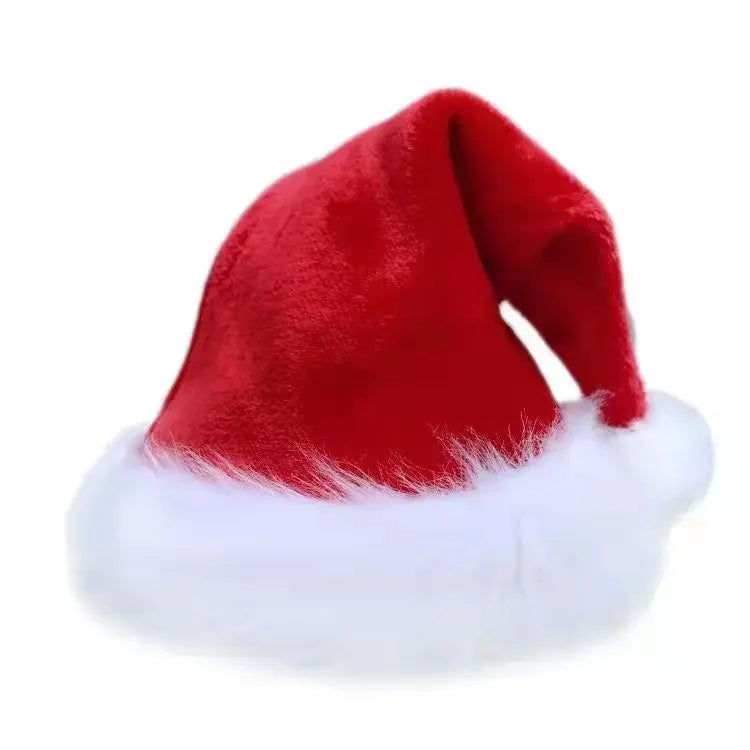 Festive Plush Christmas Hats for Family Fun - Image 11
