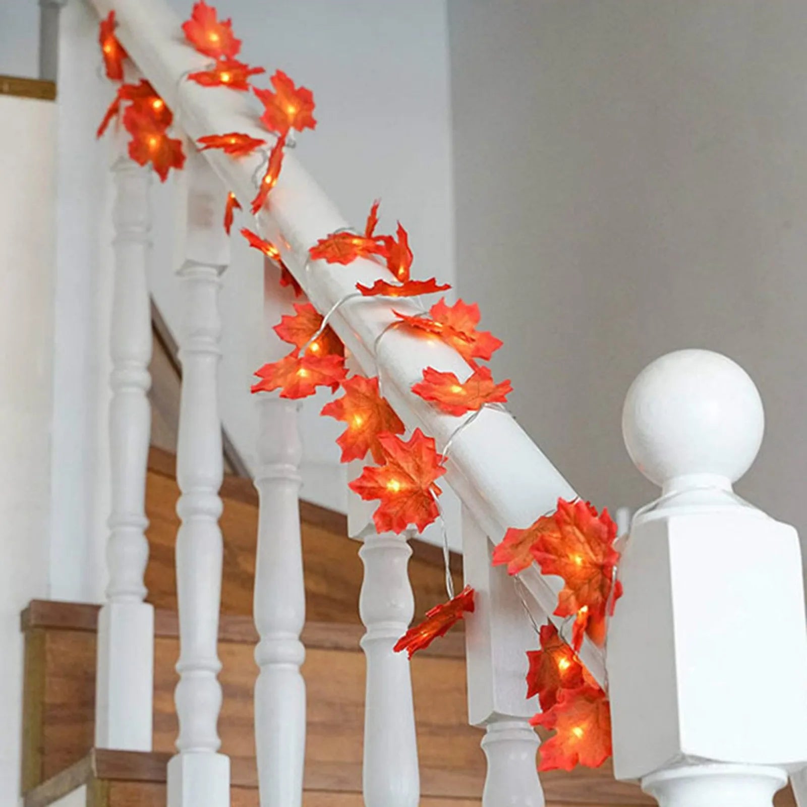 1.65M LED Maple Leaves Garland for Holiday Cheer - Image 9
