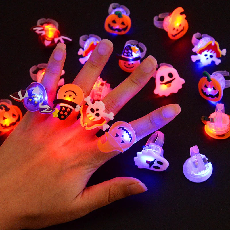 Glowing Halloween Ring Set for Festive Decor - Image 29