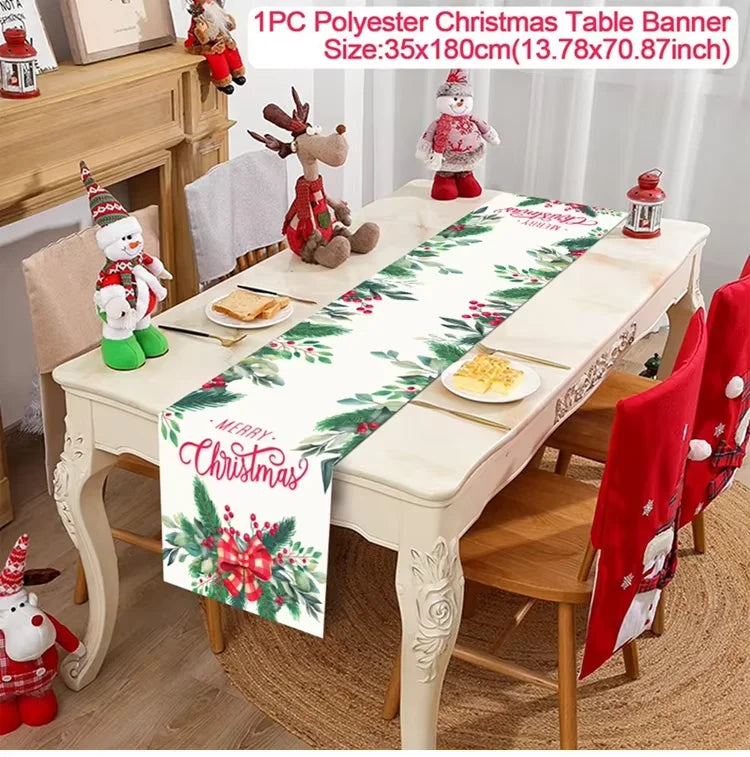 Festive Christmas Table Runner for Holiday Décor - Image 26