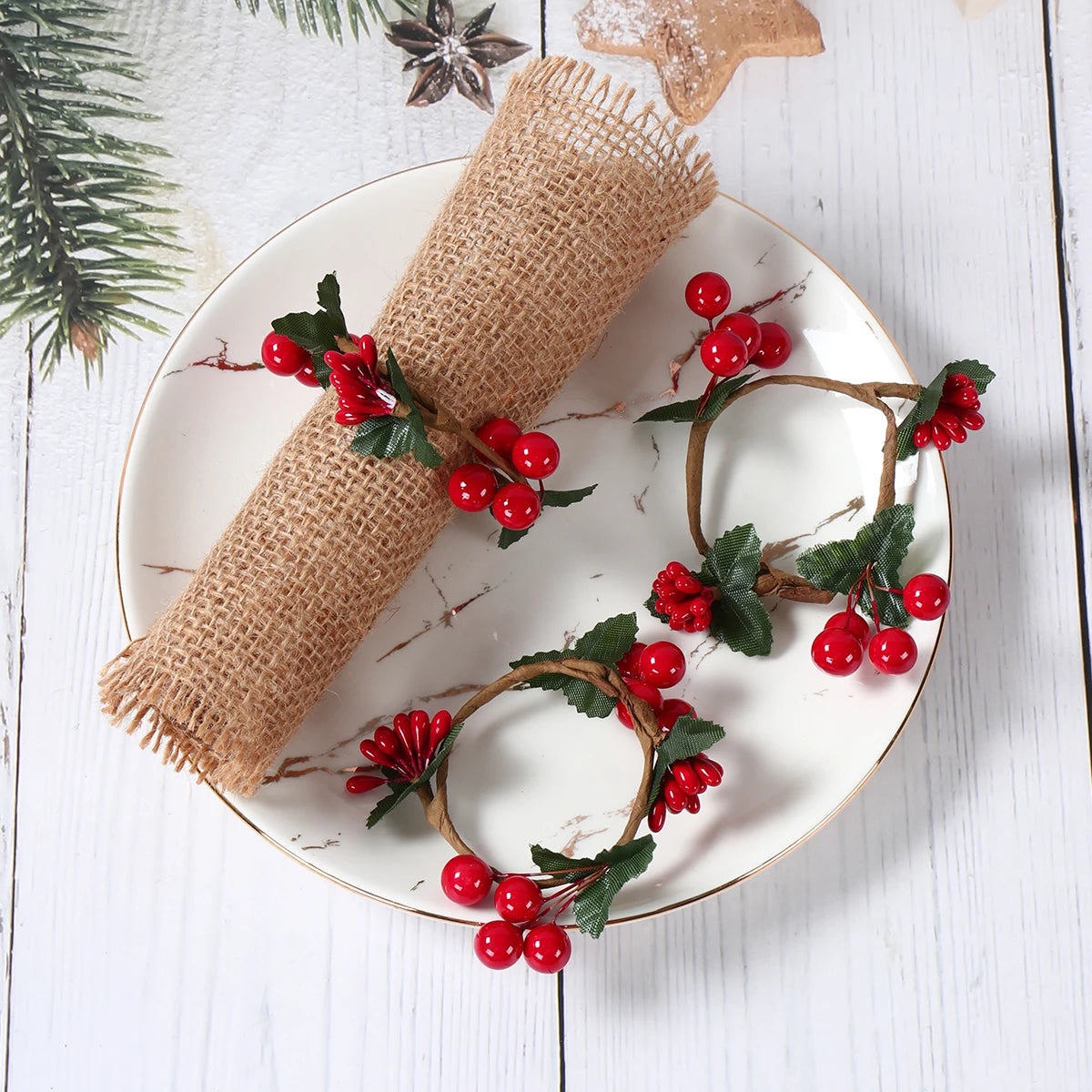 Festive Christmas Napkin Rings for Holiday Cheer - Image 8
