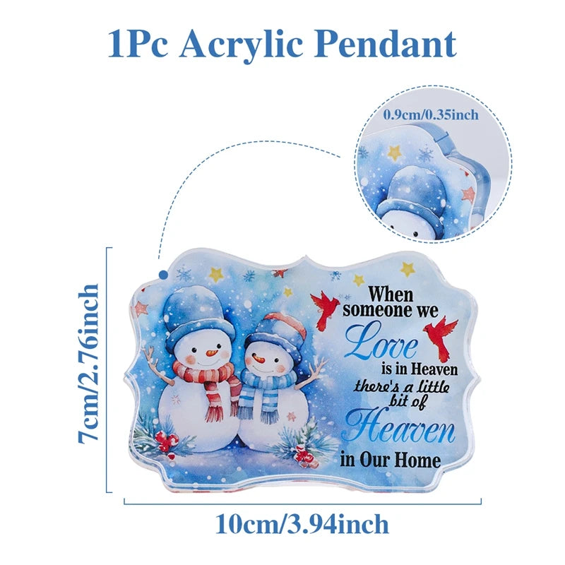Charming Acrylic Christmas Ornament for Home Decor - Image 4