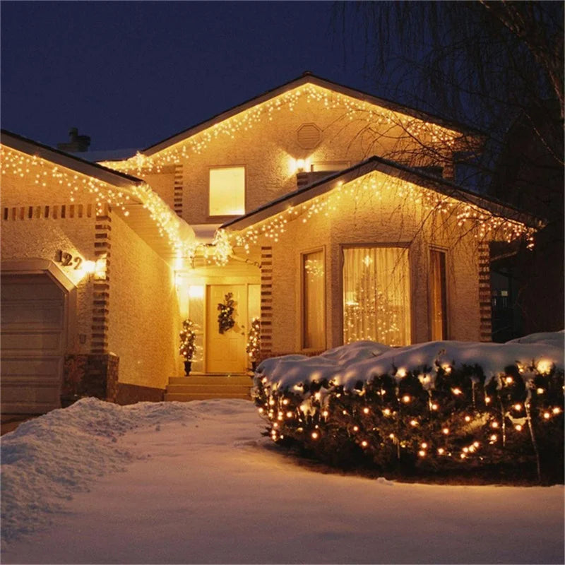 Festive 5M LED Waterfall Curtain Lights - Image 10