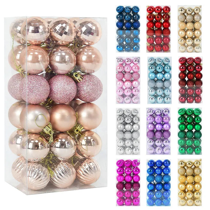 Festive Christmas Ball Ornaments for Tree Decor