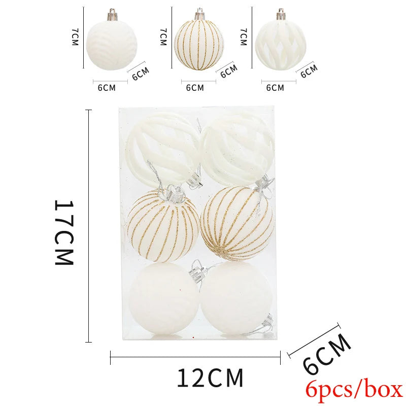 6pcs Premium Christmas Tree Ball Ornaments - Image 4