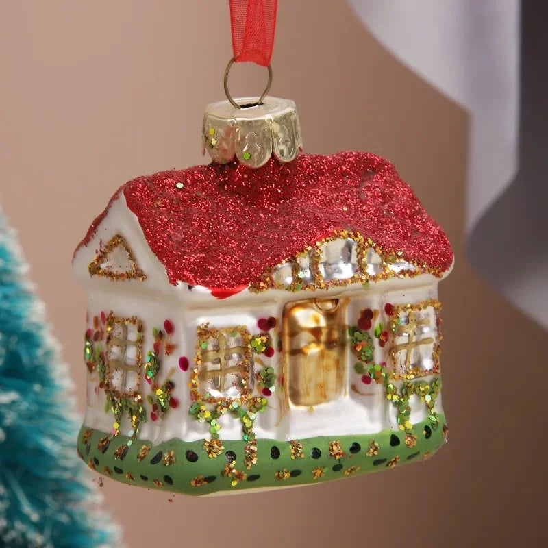 Elegant Nativity Glass Ornaments for Christmas Decor - Image 7