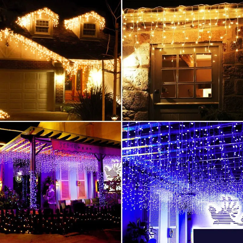 Enchanting 5m LED Christmas Curtain Lights - Image 7