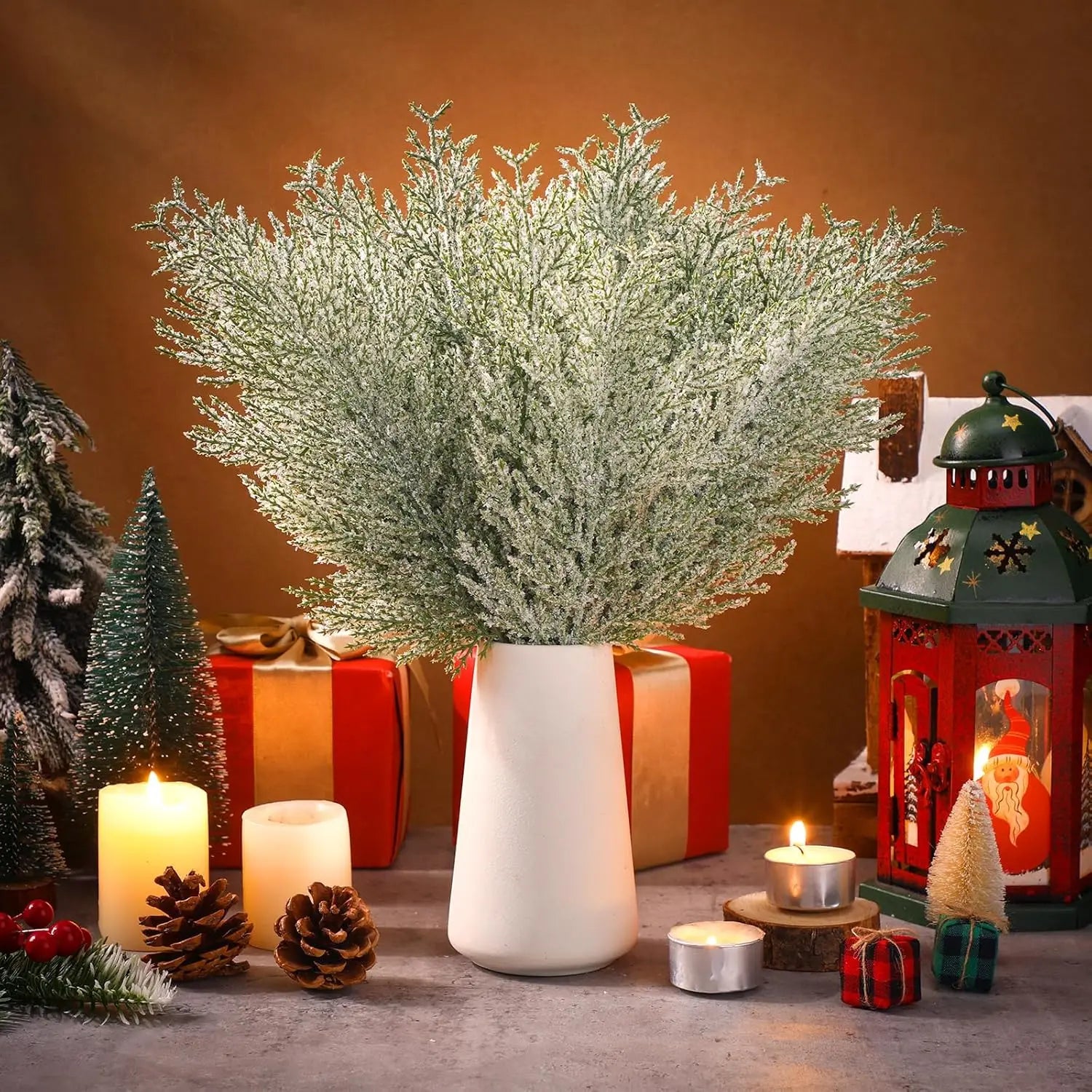 Faux Frosted Pine Christmas Sprigs - Decorate in Style - Image 14
