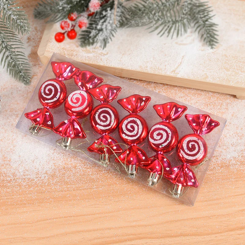 6-Piece Christmas Candy Ornaments for Tree Decor - Image 25