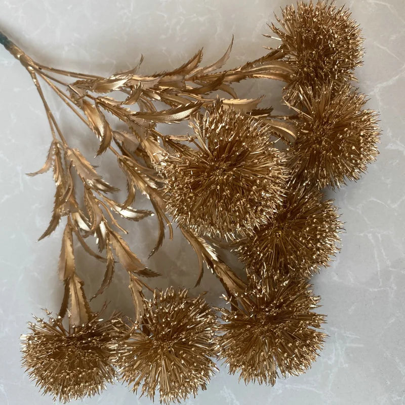 “Elegant Golden Eucalyptus Rose Bouquet for Christmas” - Image 7
