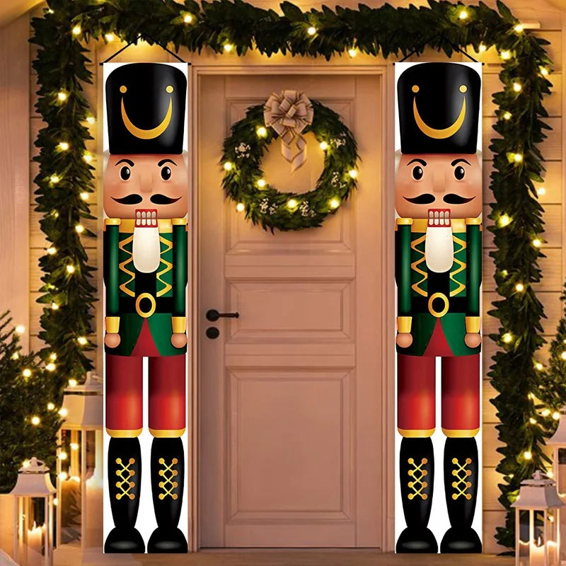 Charming Merry Christmas Door Banner Decoration - Image 29