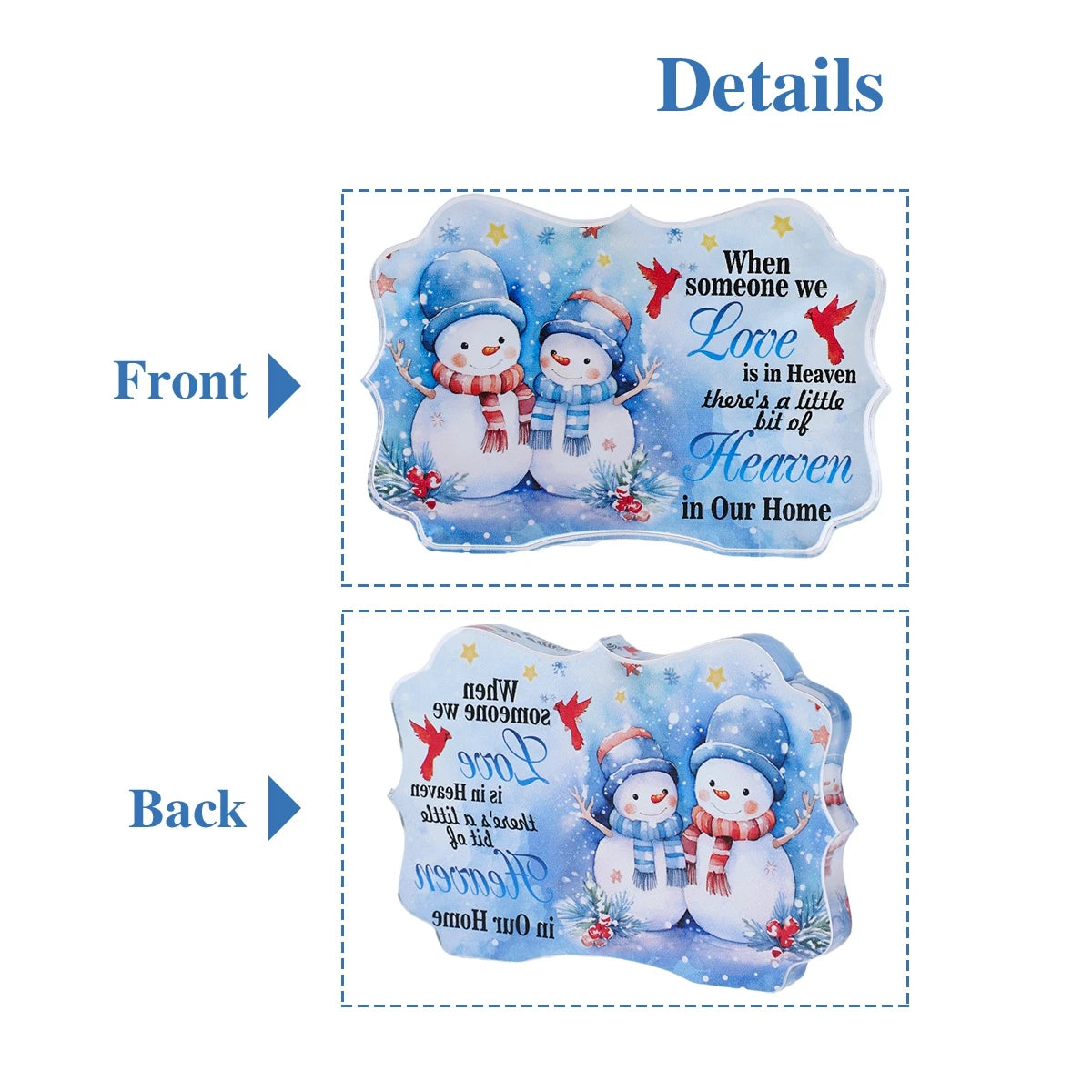 Charming Acrylic Christmas Ornament for Home Decor - Image 18