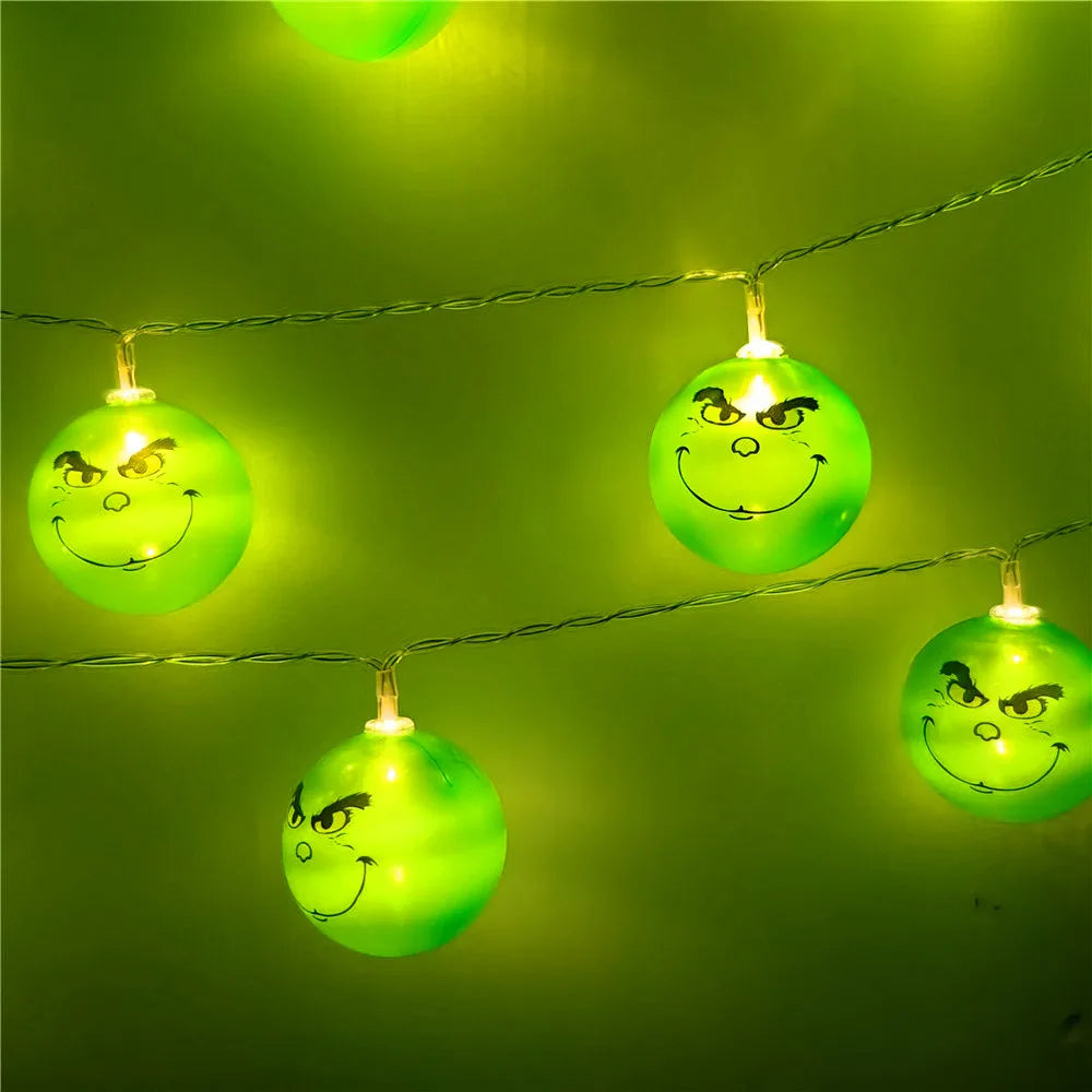 Festive Green Ball String Lights for Holidays - Image 33
