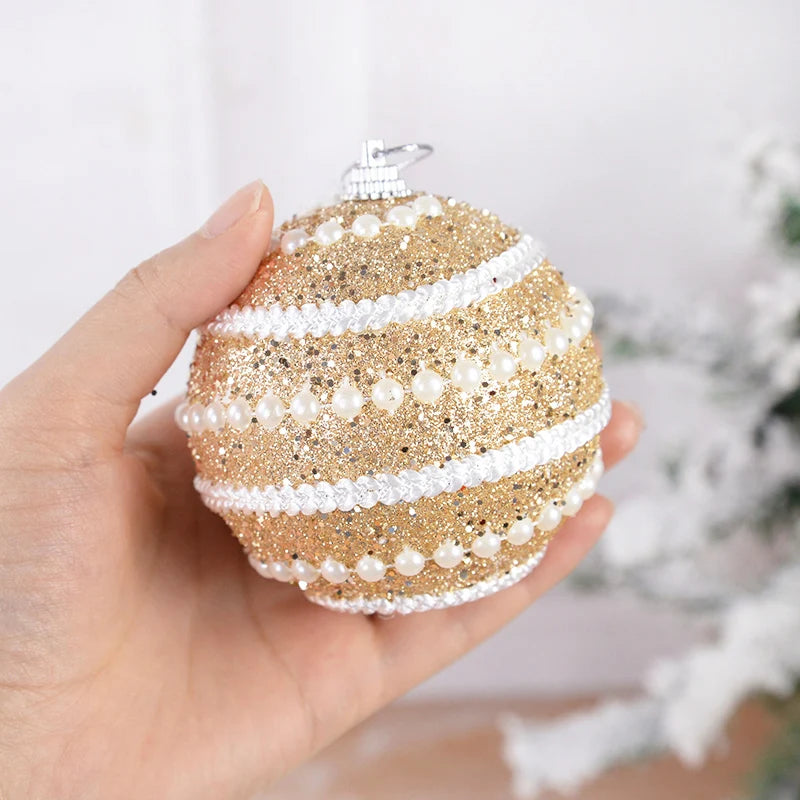 Sparkling Sequin Christmas Tree Ornaments - 2/4 Pack - Image 6