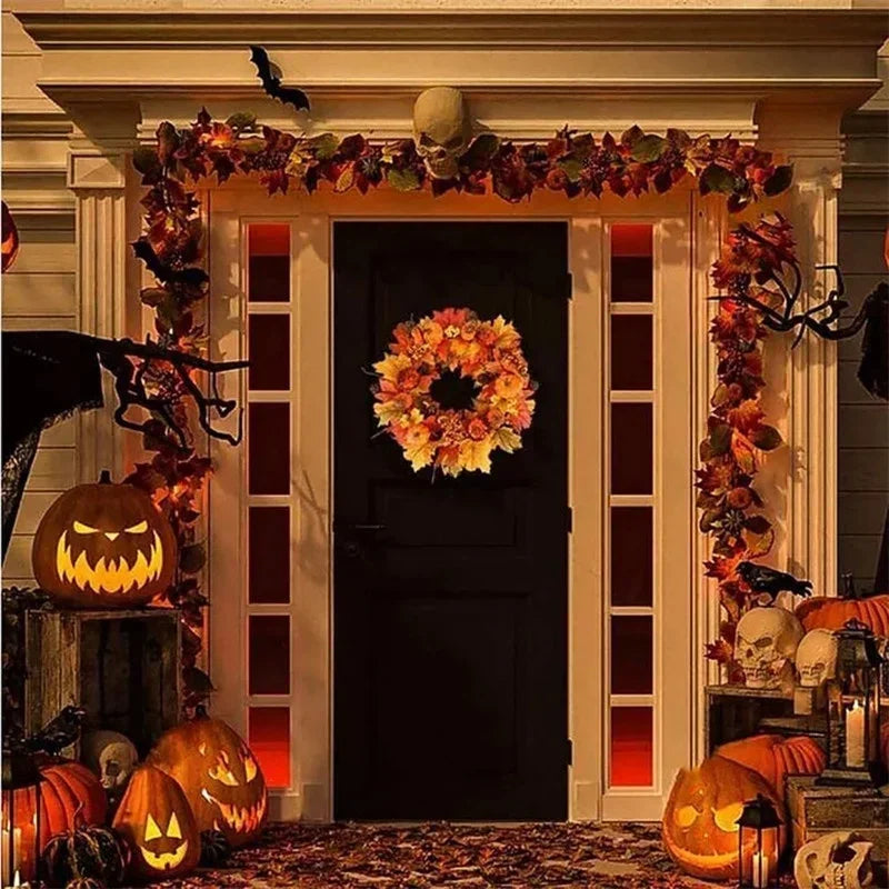 Autumn Pumpkin Berry Wreath for Festive Decor - Image 8