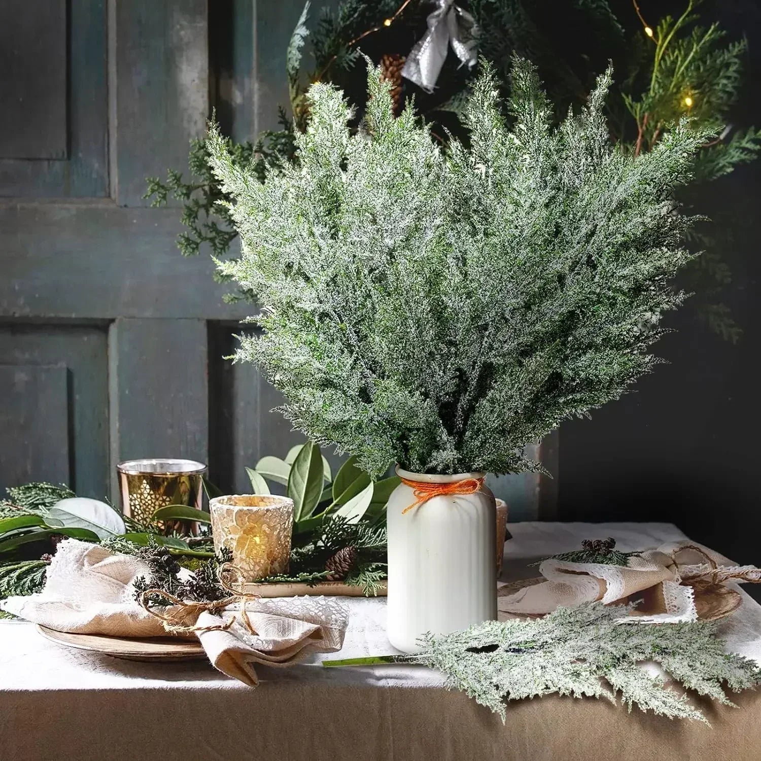 Faux Frosted Pine Christmas Sprigs - Decorate in Style - Image 7
