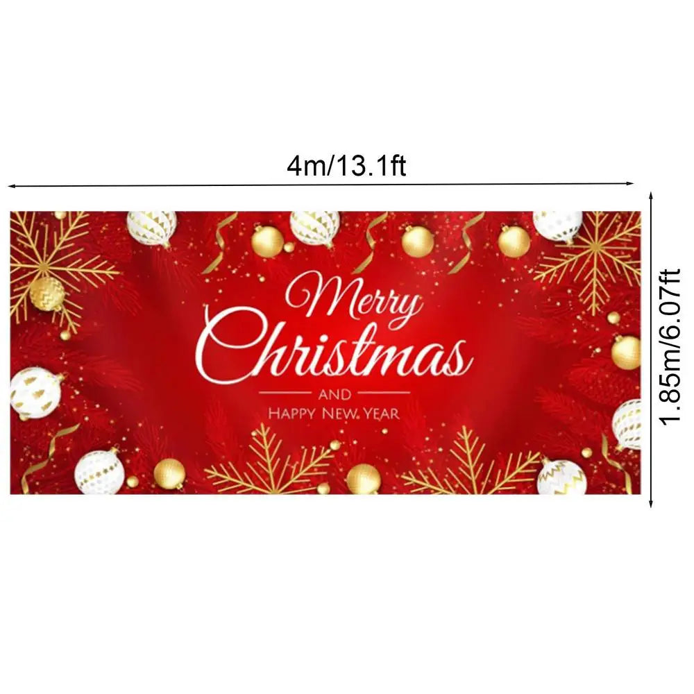 Charming Christmas Garage Door Banner: Santa & Snowman - Image 9