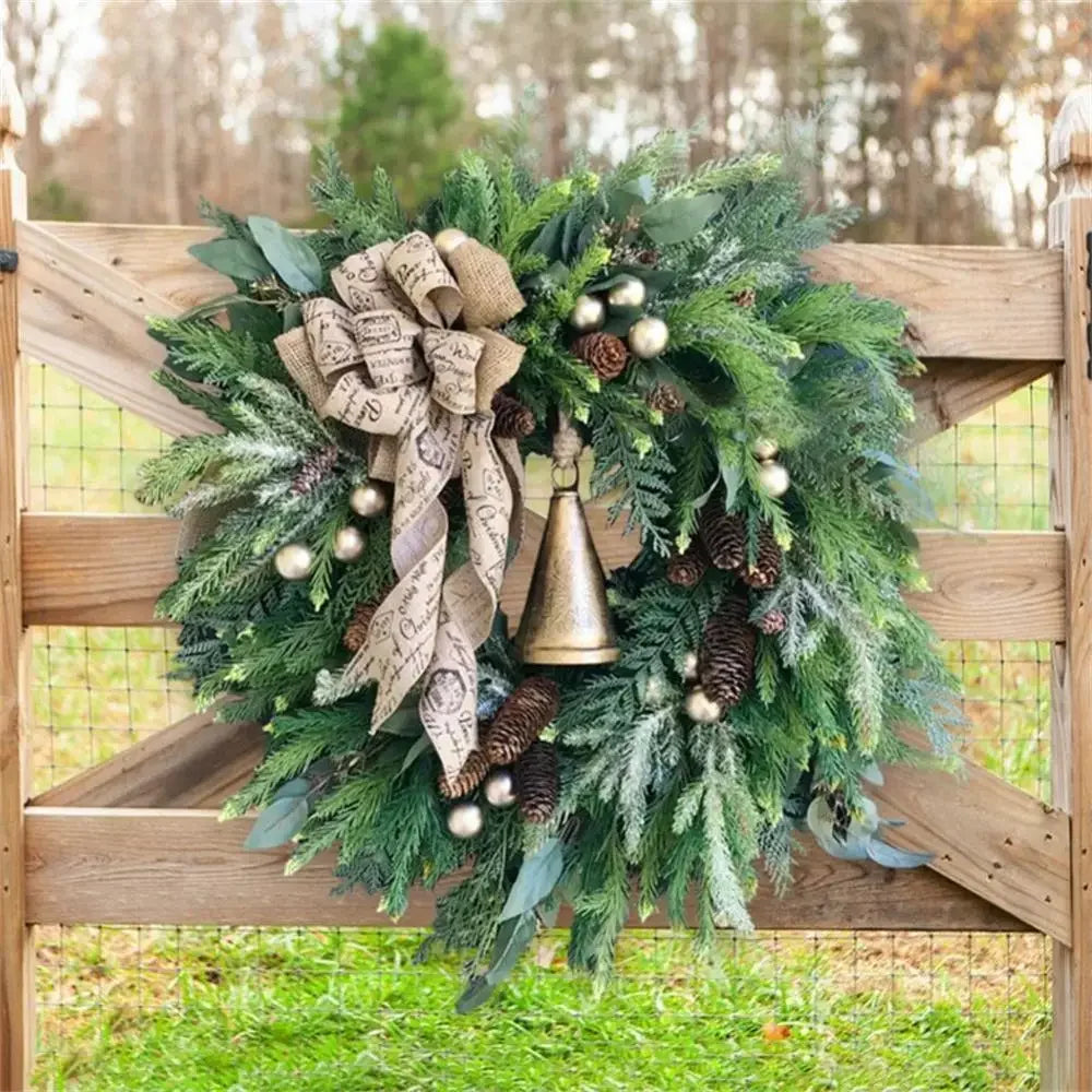 Festive Pine Cone Christmas Wreath for Holiday Décor - Image 8