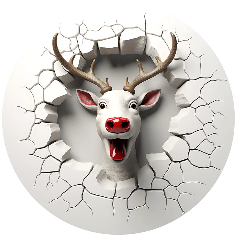 3D Reindeer Acrylic Hanging Christmas Wall Decor - Image 10
