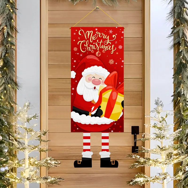 Charming Christmas Hanging Flag Decor for Home - Image 24