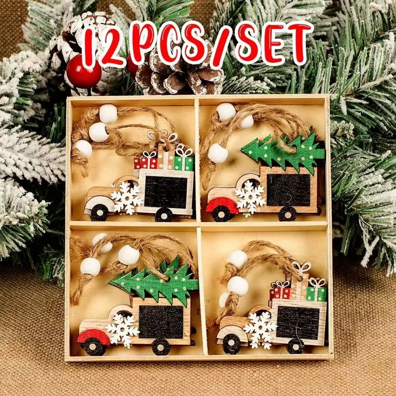 Charming Gnomes Wooden Christmas Tree Ornaments - Image 16