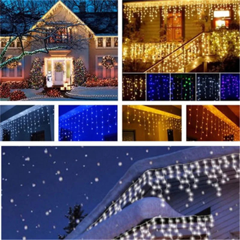 Enchanting 5m Christmas Icicle LED String Lights - Image 17