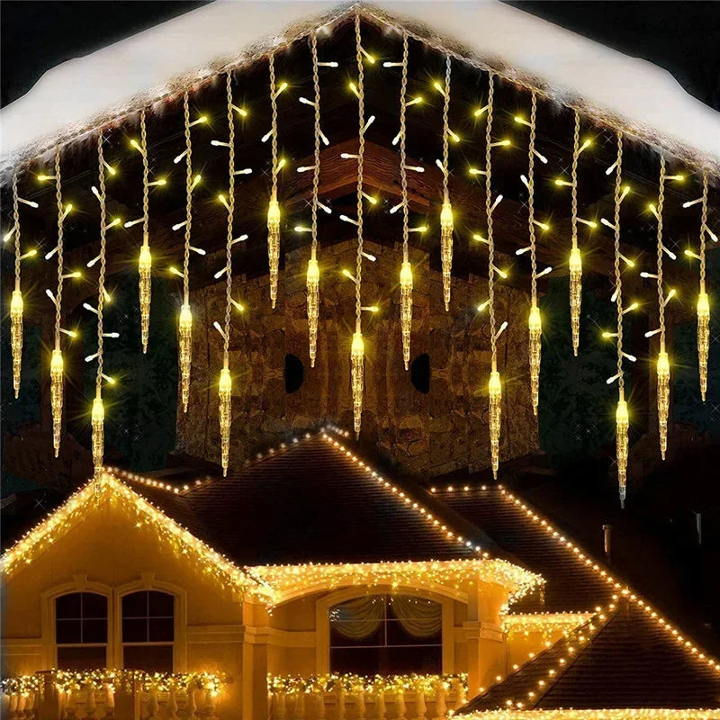 Enchanting 5m LED Icicle String Lights for Christmas - Image 3