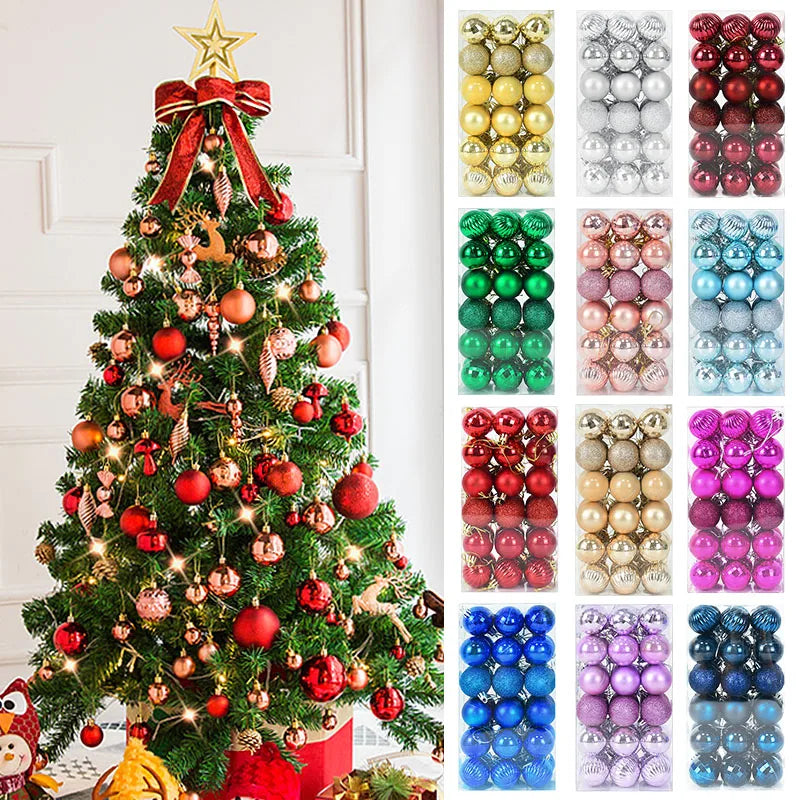 Festive Christmas Ball Ornaments for Tree Decor - Image 3