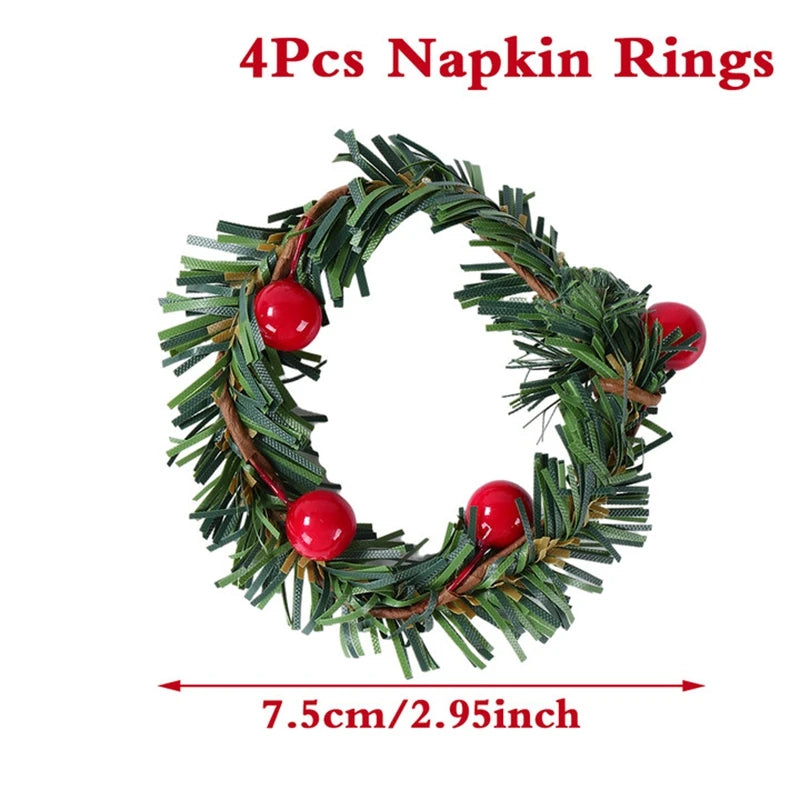Festive Christmas Napkin Rings for Holiday Cheer - Image 2