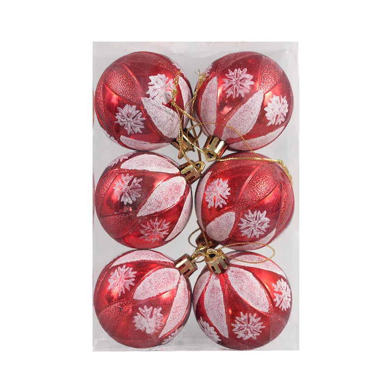 6Pcs Colorful Christmas Tree Ball Ornaments - Image 23