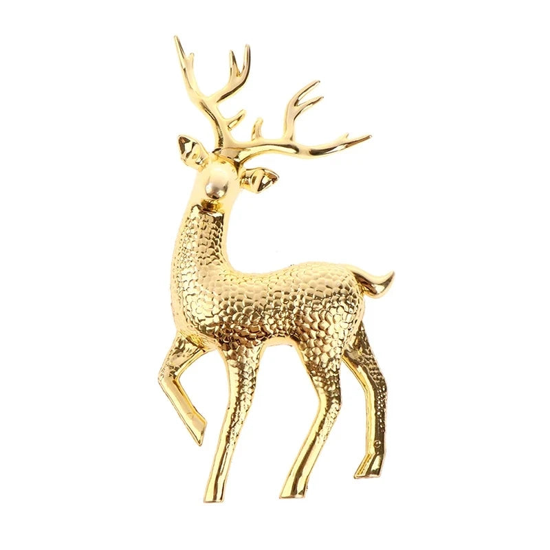 Elegant Gold Deer Figurines for Festive Home Decor - Image 14