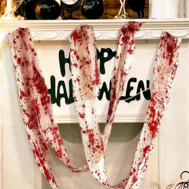 Spooky Bloody Gauze Bandage for Halloween Decor - Image 15