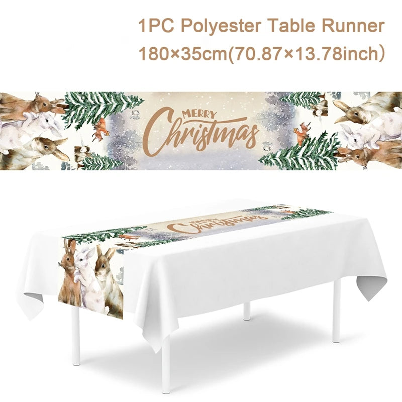 Festive Christmas Table Runner for Holiday Décor - Image 44