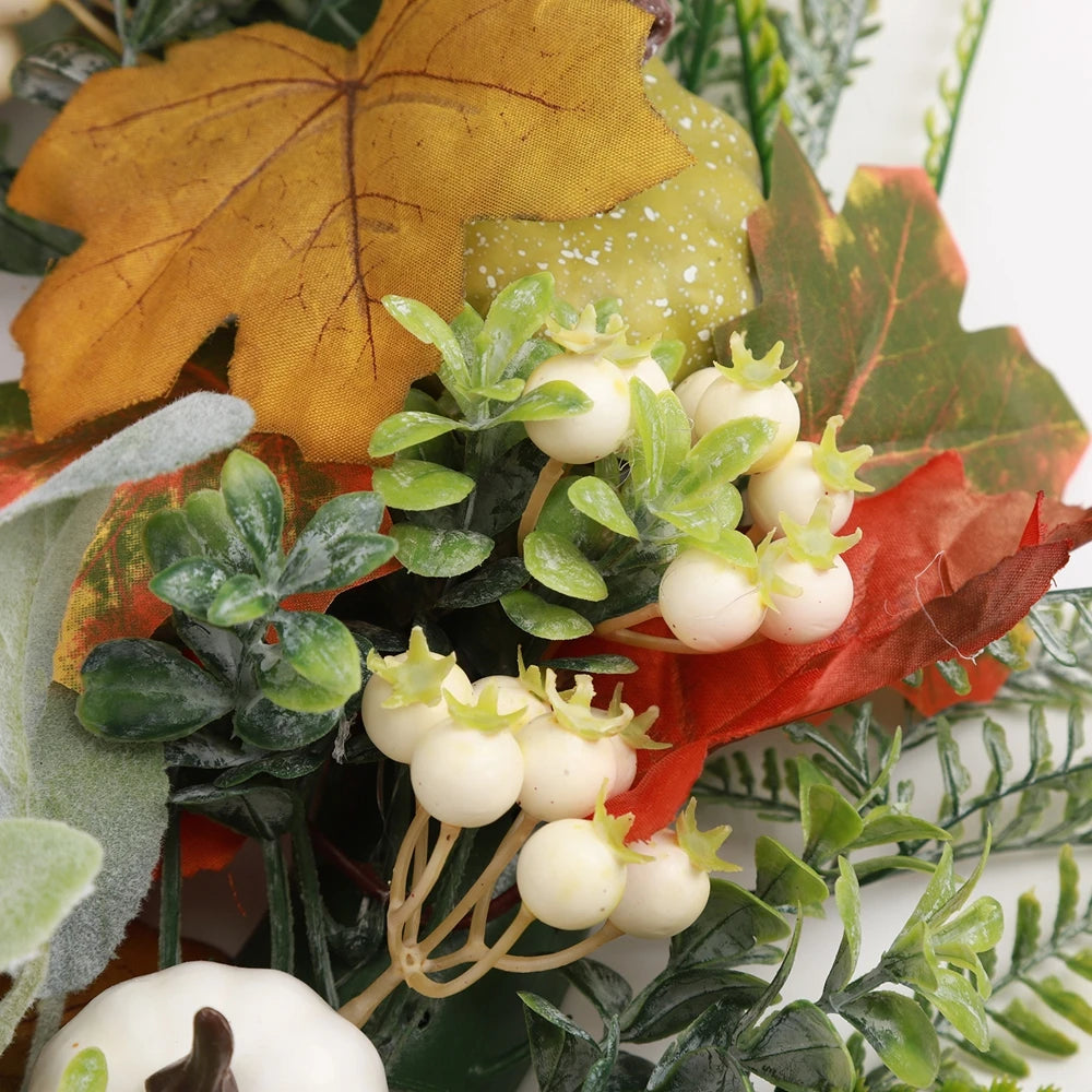 40cm Autumn Wreath with Berries and Pumpkins - Image 15