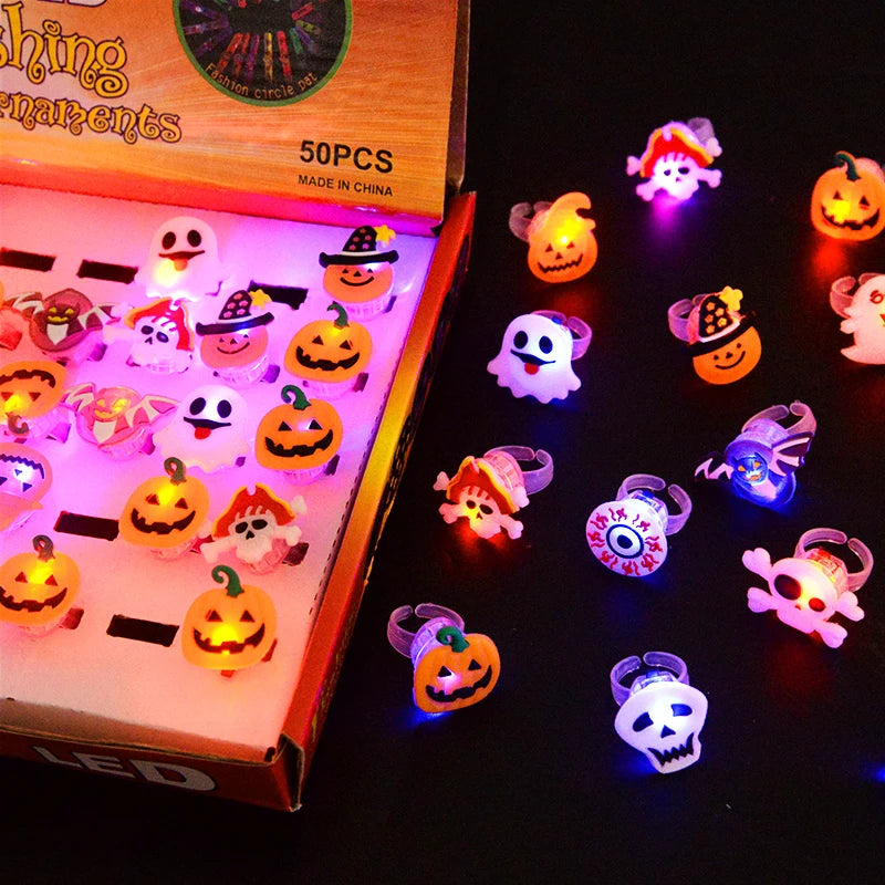 Glowing Halloween Ring Set for Festive Decor - Image 30