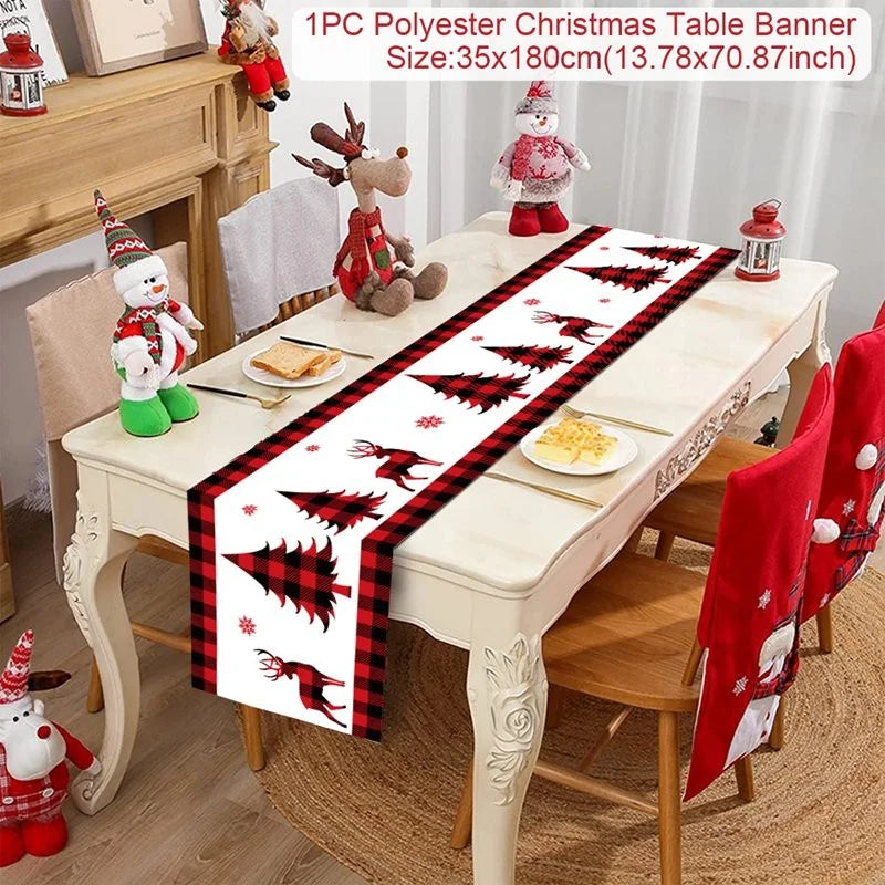 Festive Christmas Table Runner for Holiday Décor - Image 33