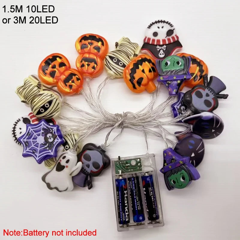 Spooky Halloween LED String Lights - Perfect Decor! - Image 6