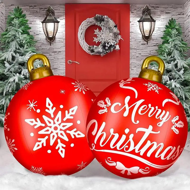 Inflatable Christmas Tree Ball - 60cm Festive Decoration
