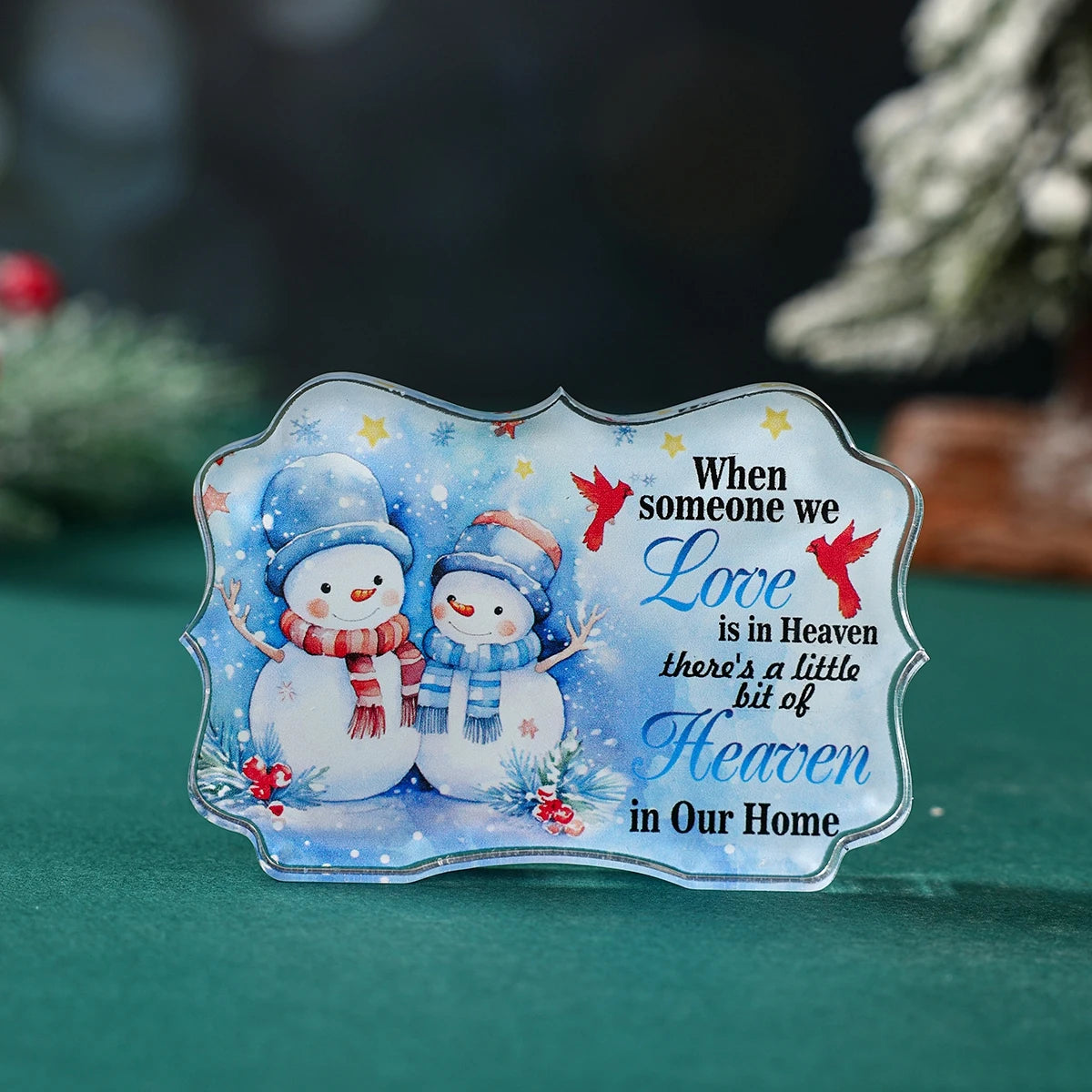 Charming Snowman Acrylic Ornament for Christmas - Image 6