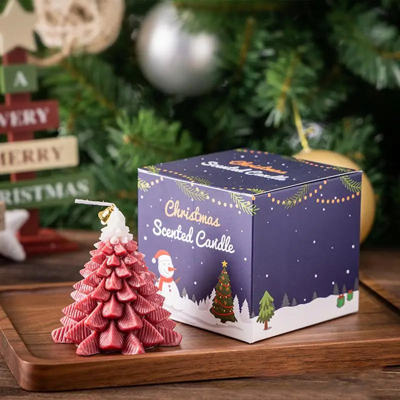Handmade Christmas Tree Aromatic Candle Gift