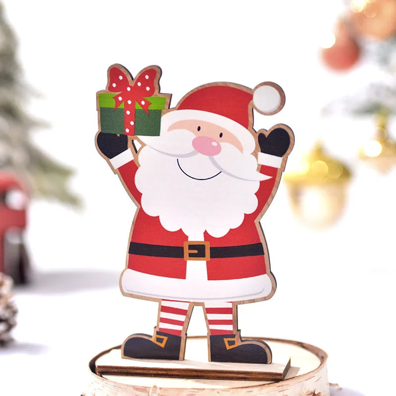 Charming Wooden Faceless Doll Christmas Ornaments - Image 5