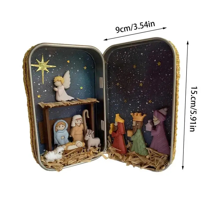 Colorful Christmas Nativity Set for Festive Decor - Image 4