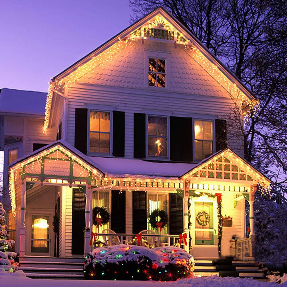 Enchanting 5m LED Christmas Curtain Lights - Image 21