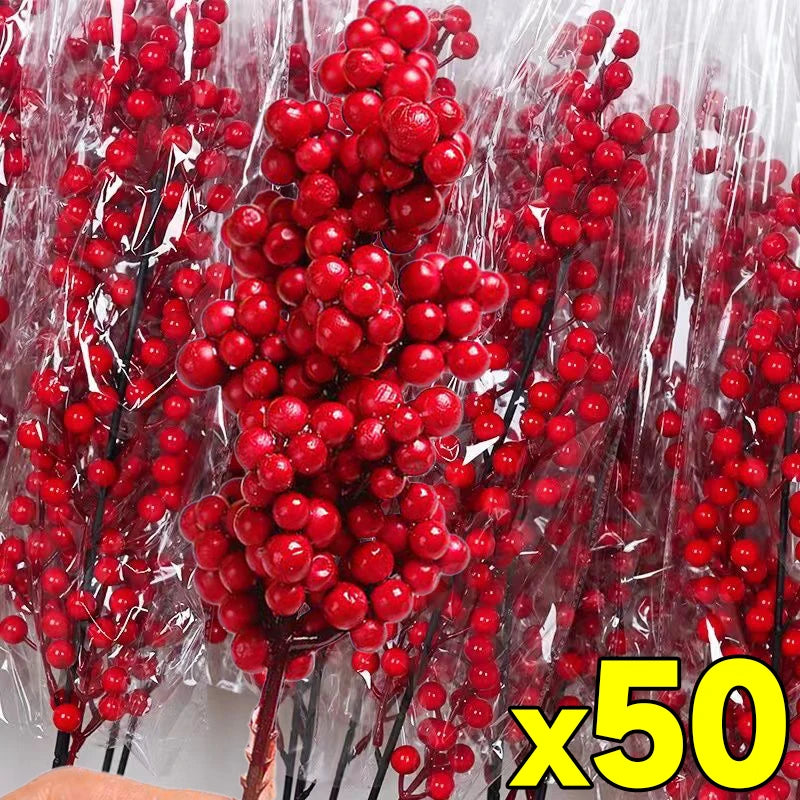Festive Red Berry Wreath for Christmas Décor - Image 13