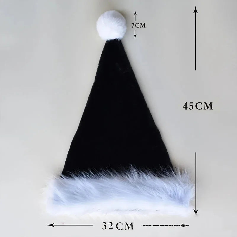 Festive Plush Christmas Hats for Family Fun - Image 8
