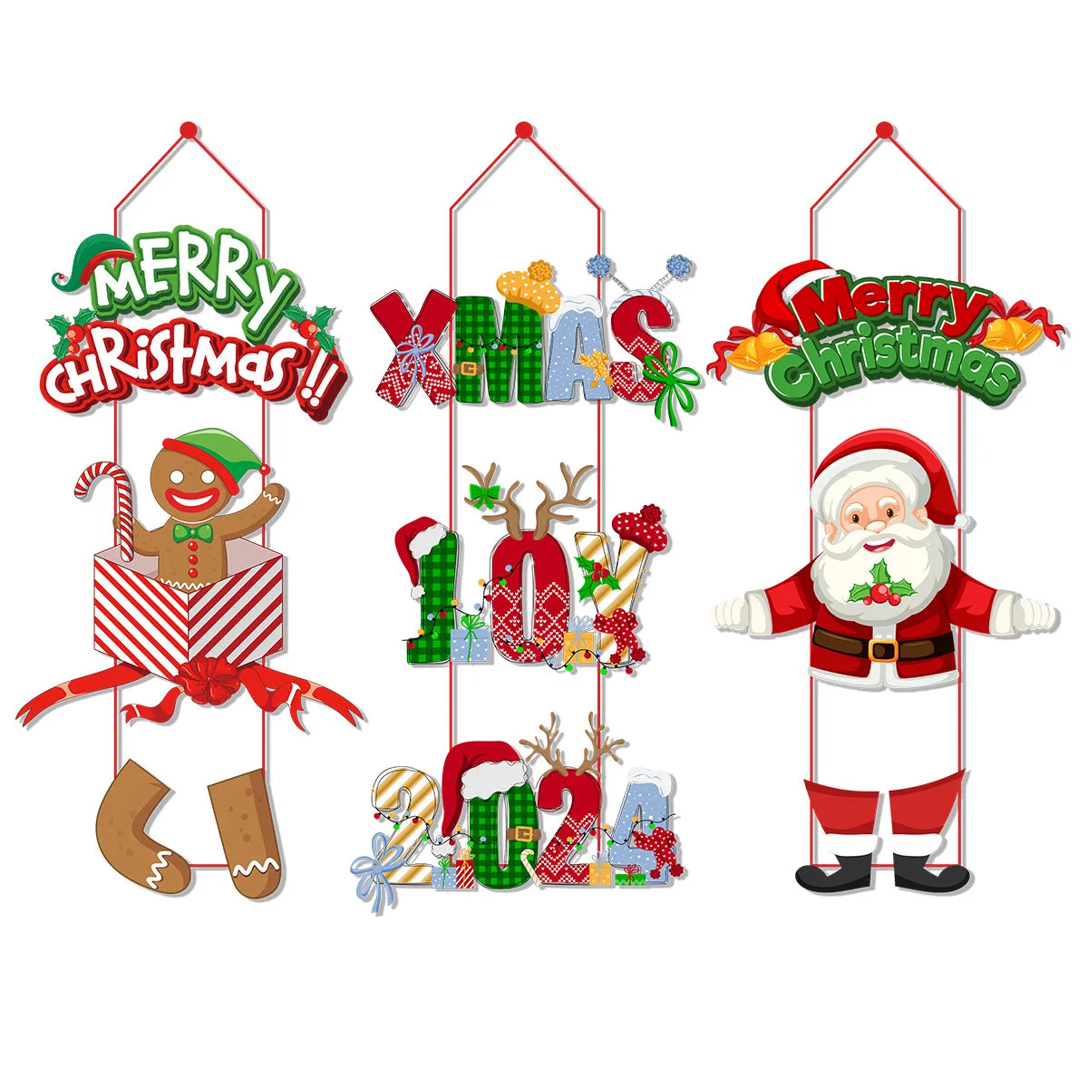 Charming Santa Claus Door Hanger for Christmas - Image 9