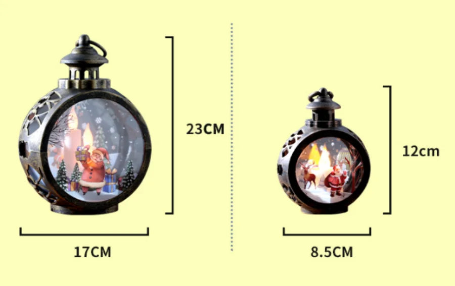 Charming Christmas Snowman & Santa LED Lantern - Image 17