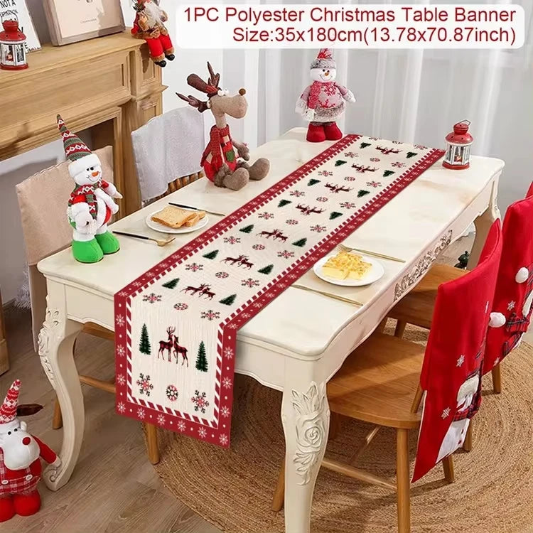 Festive Merry Christmas Table Runner for Holiday Cheer - Image 33