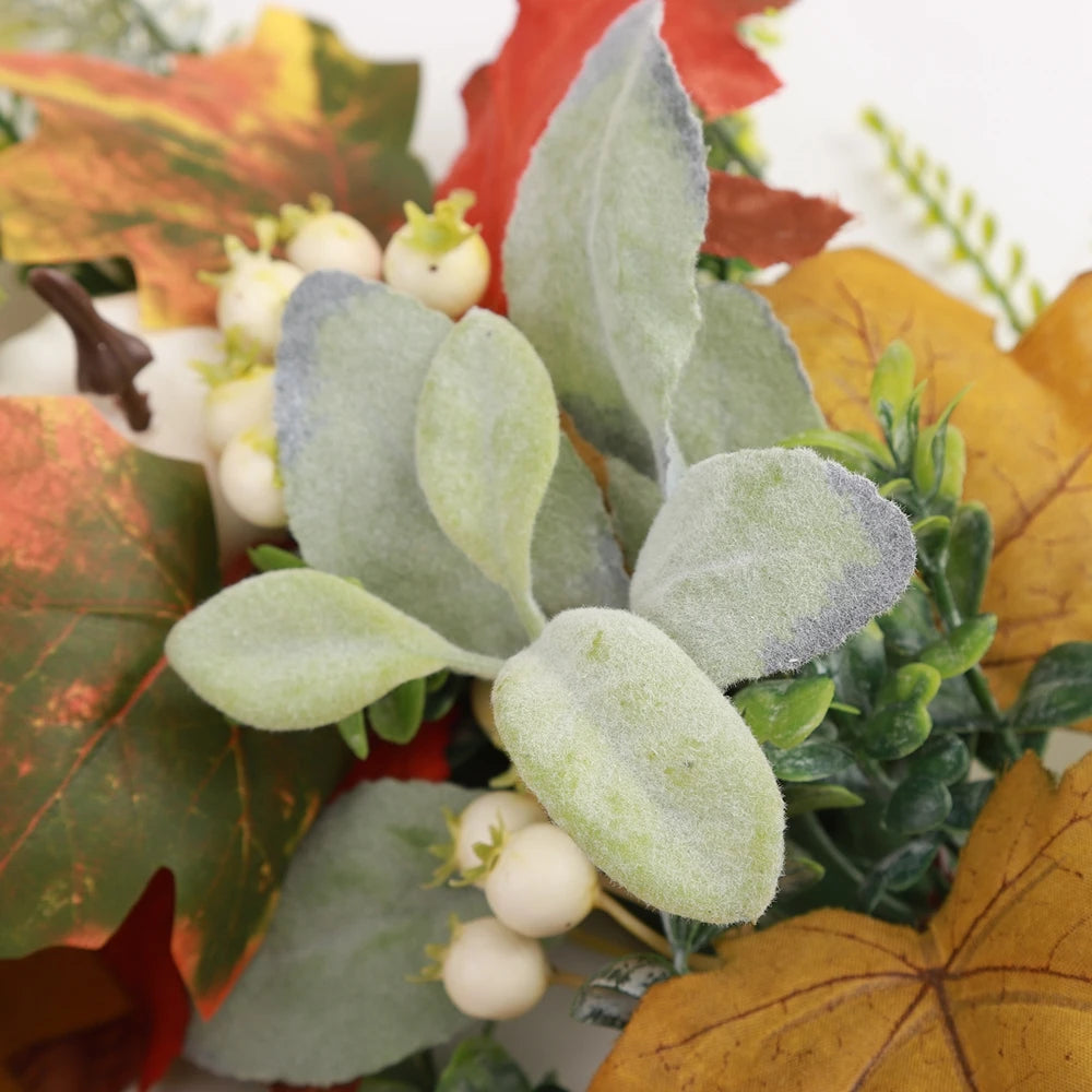40cm Autumn Wreath with Berries and Pumpkins - Image 6