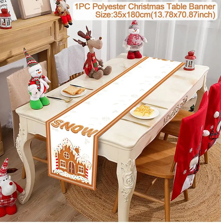 Festive Christmas Table Runner for Holiday Décor - Image 34